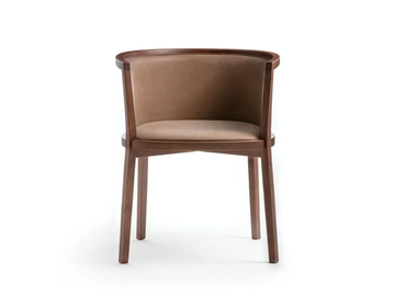 KHA 02 - Upholstered wooden chair with armrests by Very Wood - view 3